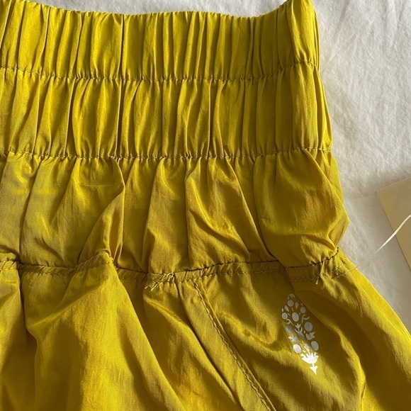Free People Movement- NWT Yellow “The Way Home” Workout Active Shorts - Picture 5 of 6
